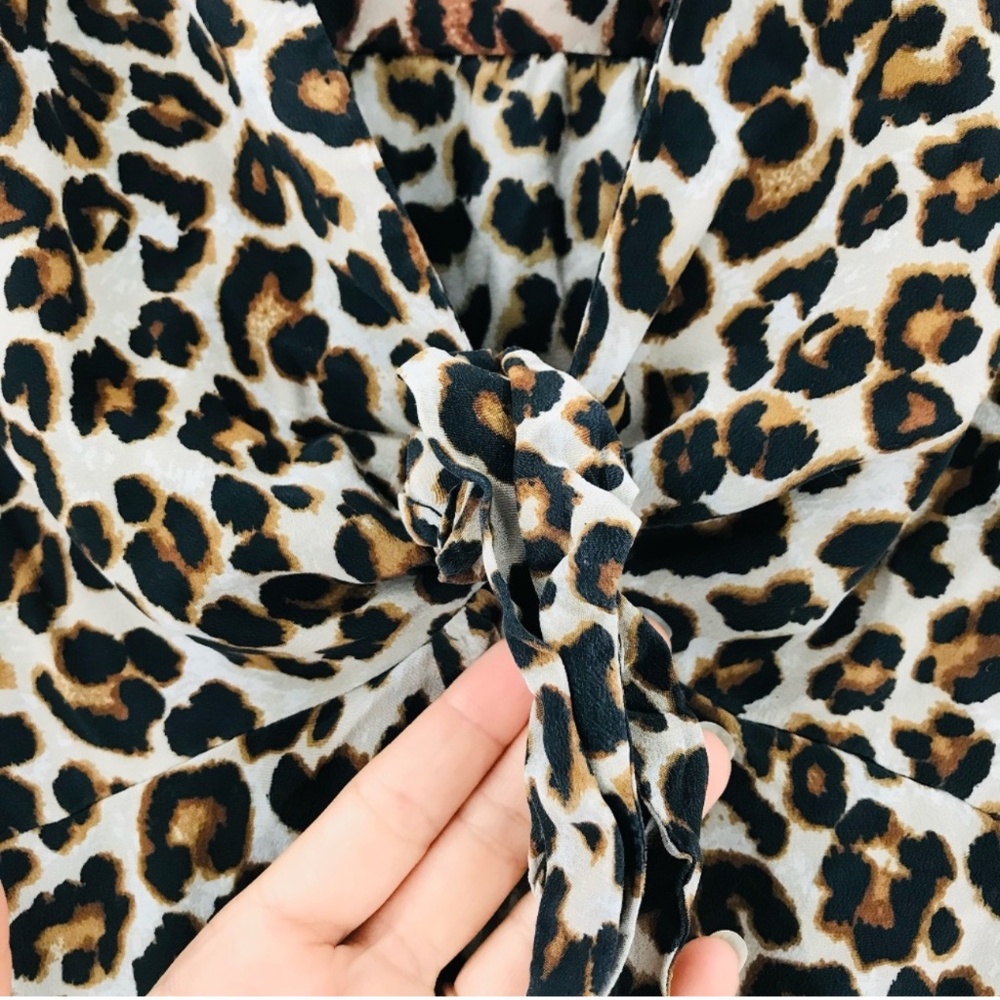 Veronica Beard Leopard Print Blouse - image 4